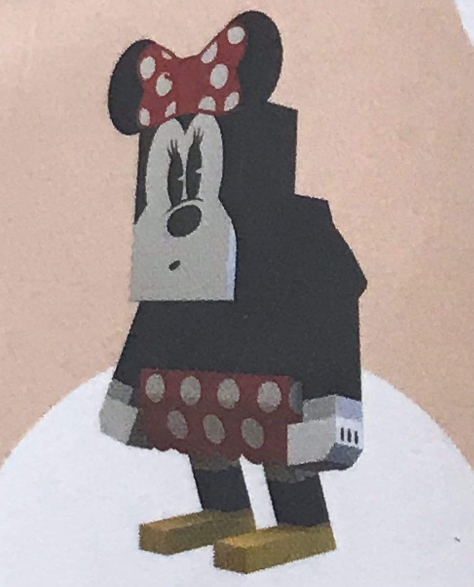 ディズニー　ミニーマウス　MOMOT ペーパートイ　ペーパークラフト　Minnie mouse PAPER TOY Disney_画像4