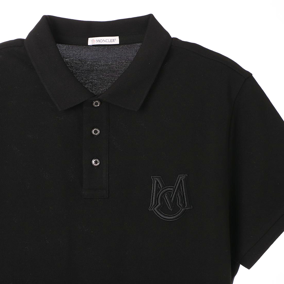 送料無料 66 MONCLER モンクレール 8A72900 84556 ブラック 半袖