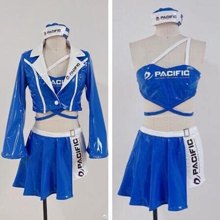 実物撮影 Pacific FairiesレースクイーンRQコスプレ衣装 風 実物撮影 Pacific FairiesレースクイーンRQコスプレ衣装 風