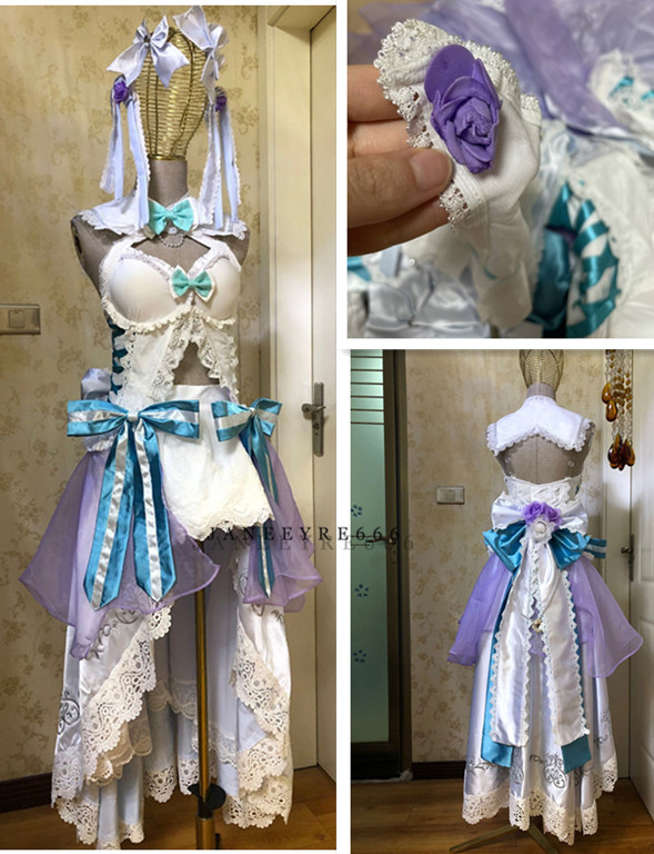 実物撮影在庫処分 神崎蘭子 「祝宴の白姫」 コスプレ衣装 風 実物撮影在庫処分 神崎蘭子 「祝宴の白姫」 コスプレ衣装 風