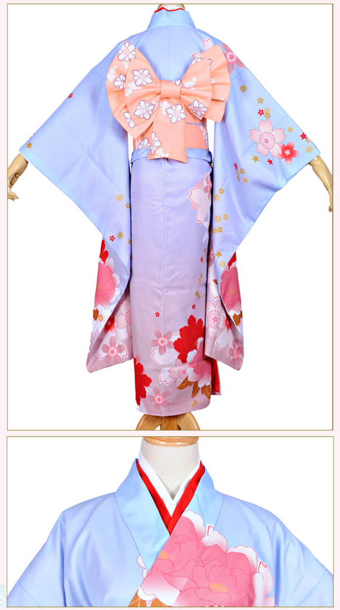 実物撮影 Fate/stay night Saber セイバー風 コスプレ衣装 和服 実物撮影 Fate/stay night Saber セイバー風 コスプレ衣装 和服