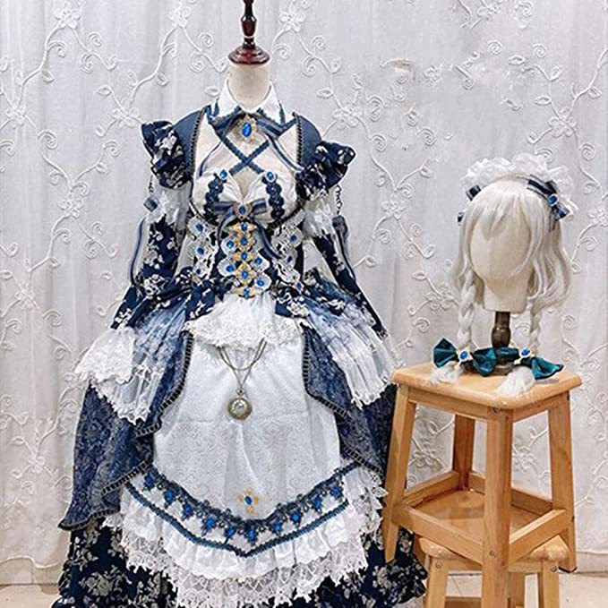 最高の品質の いざよい 咲夜 十六夜 豪華修正版 さくや 靴別売り) 風(ウィッグ コスプレ衣装 その他 最高の品質の いざよい 咲夜 十六夜 豪華修正版 さくや 靴別売り) 風(ウィッグ コスプレ衣装 その他