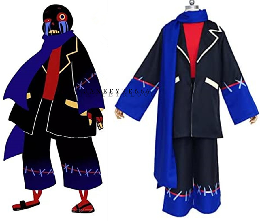 実物撮影アンティークundertale ink!sansコスプレ衣装 風 実物撮影アンティークundertale ink!sansコスプレ衣装 風