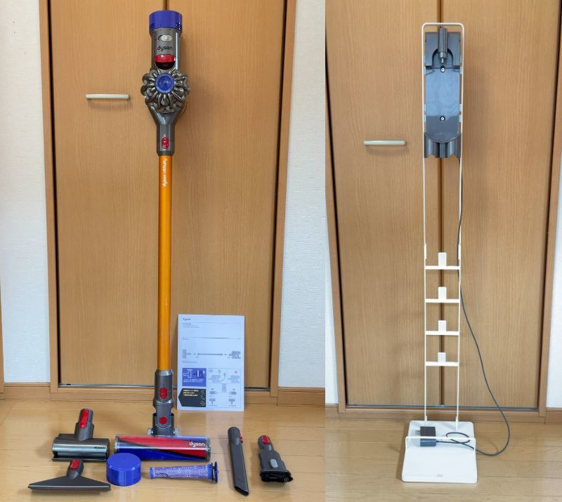 USED Dyson V8 Fluffy SV10FF2 山崎実業製コードレスクリーナー