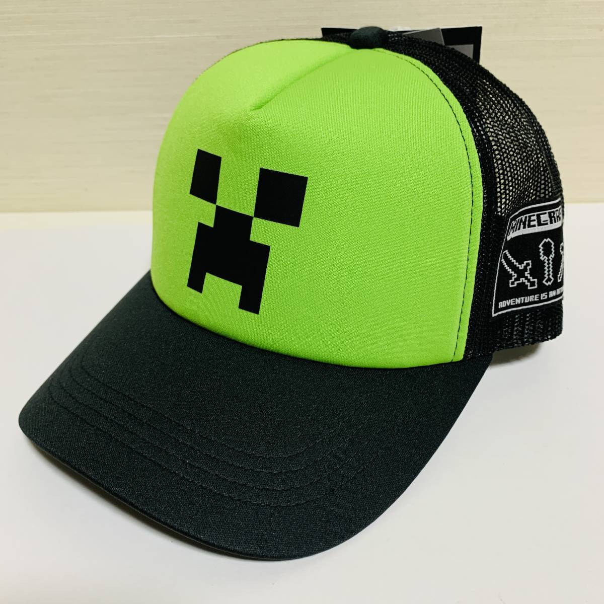 MINECRAFT( my n craft ) - Kid Micra for children Kids hat Kids creeper mesh snap back ( tag attaching not yet have on goods * new goods unused )