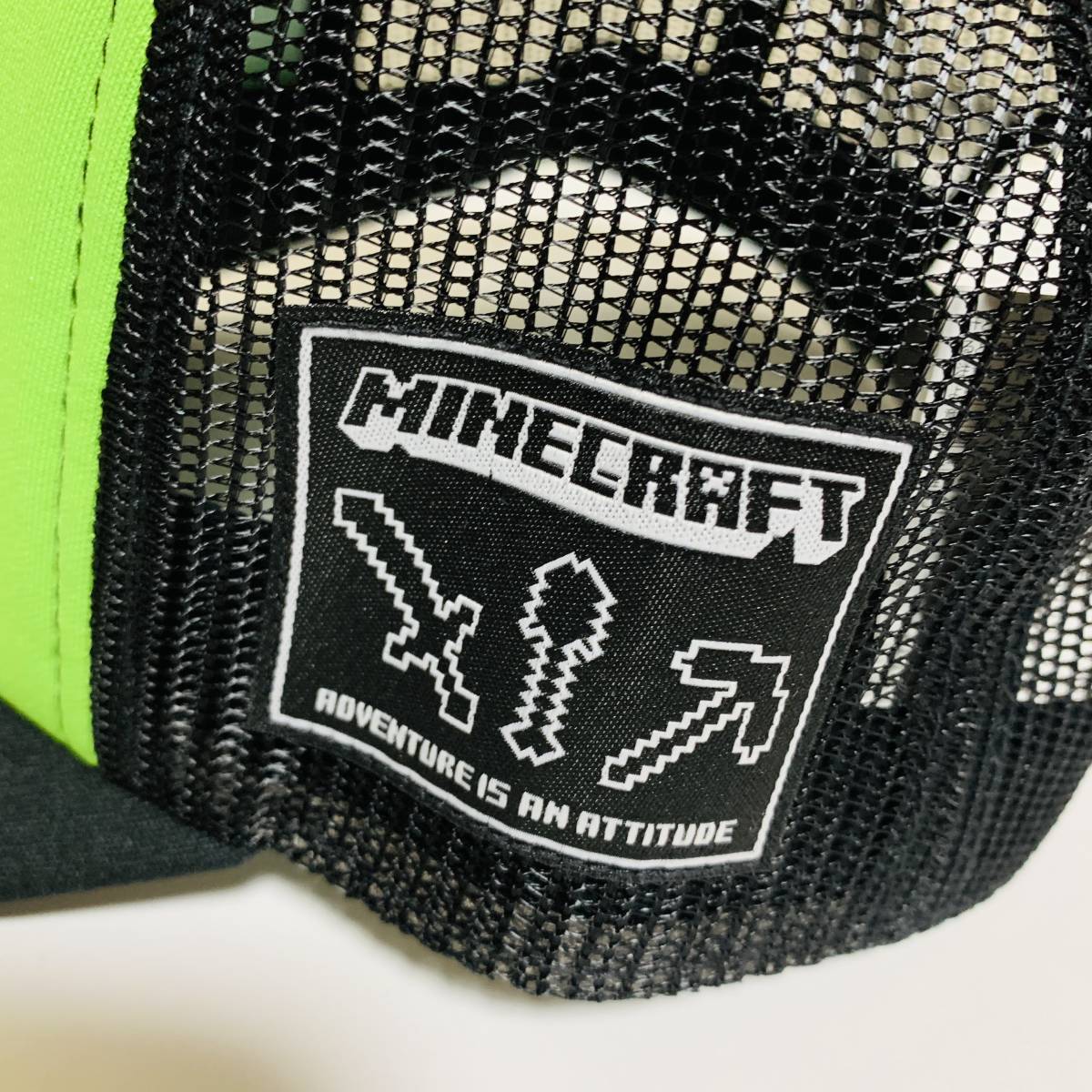 MINECRAFT( my n craft ) - Kid Micra for children Kids hat Kids creeper mesh snap back ( tag attaching not yet have on goods * new goods unused )