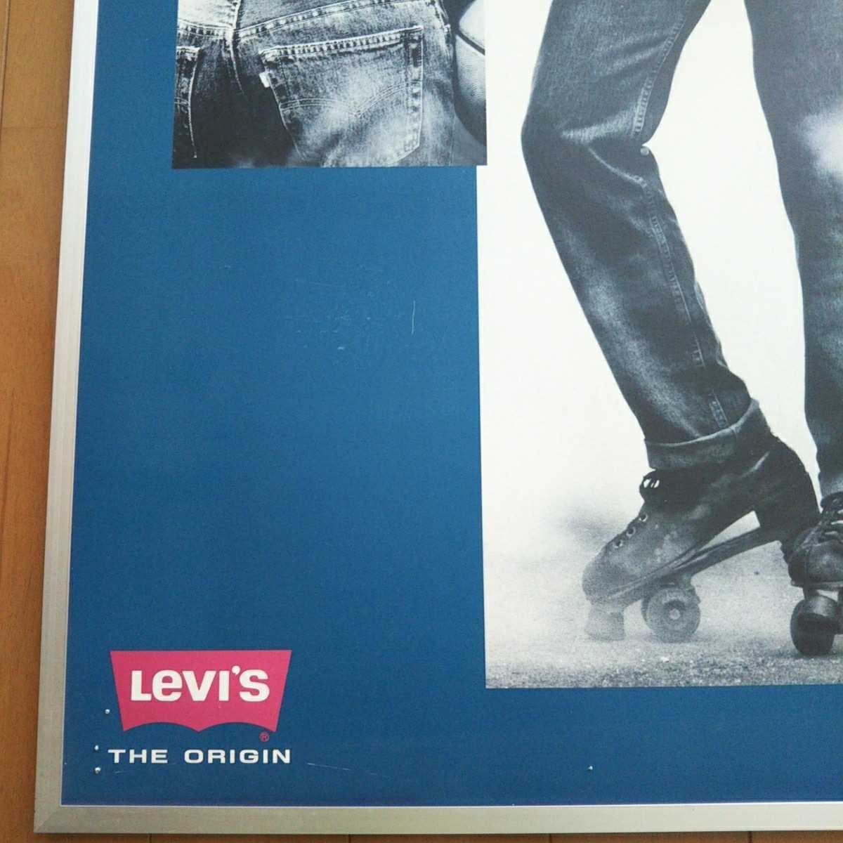 80s 90s リーバイス 501 Levi's ショップ用看板 73.5cmX52.4cmX0.9cm_画像2