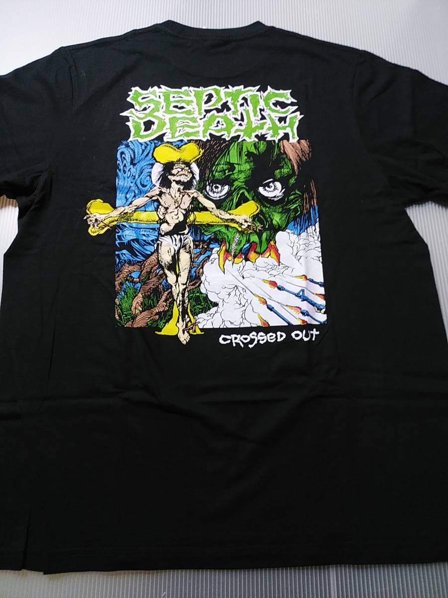 Yahoo!オークション - SEPTIC DEATH Tシャツ crossed out 黒L Yahoo!オークション - SEPTIC DEATH Tシャツ crossed out 黒L