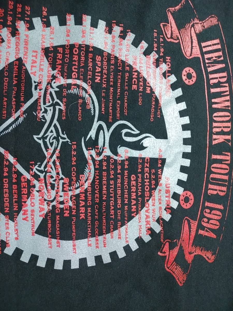 carcass 94年HEARTWORKツアーtシャツ 【返品交換不可