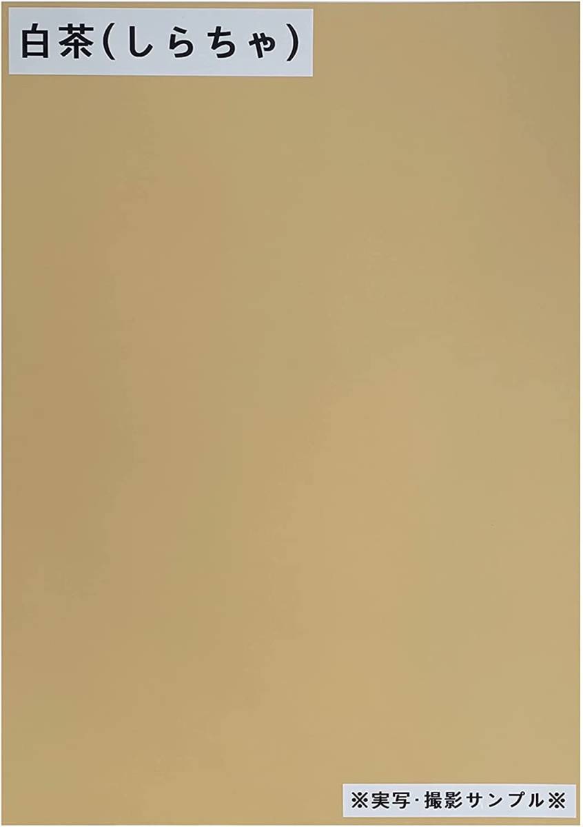 ふじさん企画 印刷用カラーペーパー コピー用紙 A4 日本製「最厚口」 色上質紙 白茶 しらちゃ 132kg 紙厚0.18mm 5_画像2