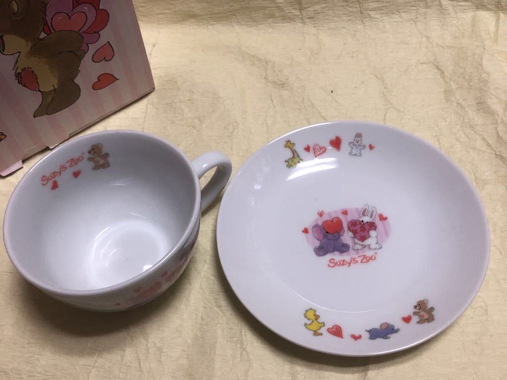  including carriage Kentucky Fried Chicken ×Suzy\'s Zoo Suzy Zoo table wear 4 point set cup * plate large * plate small * deep plate unused goods tableware set 