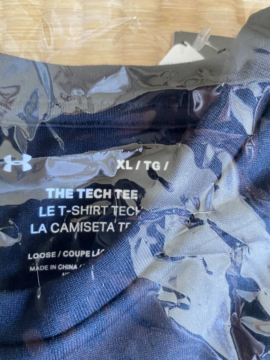 新品タグ付き　アンダーアーマー　メンズ トレーニング UAテック2.0 ショートスリーブ Tシャツ UA Tech 2.0 SS Tee　ブラック_画像2