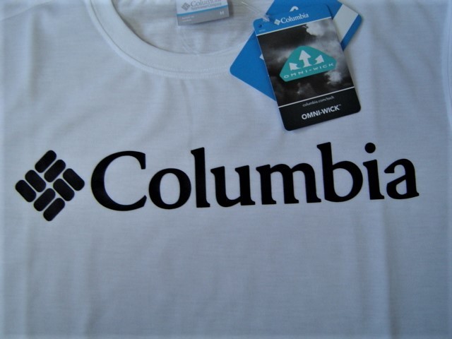 Columbia コロンビア アーバンハイク ロゴ プリントＴシャツ 半袖 吸水速乾 UPF40 アウトドア 白 LPM0052-100メンズ 人気_画像3