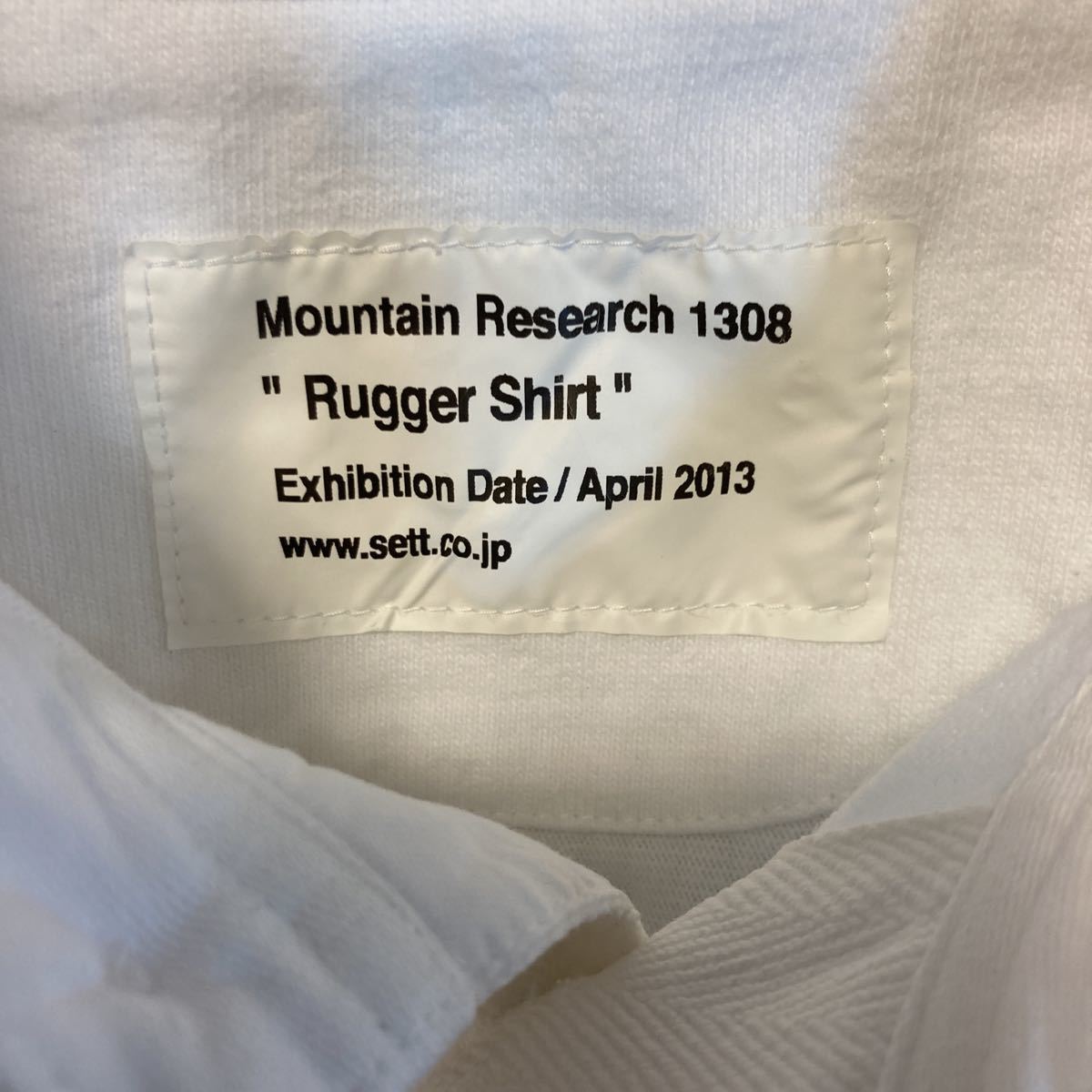 マウンテンリサーチ Mountain Research /ラガーシャツ Rugger Shirt/プルオーバー /ホワイト /コットン /sett /日本製 /サイズL