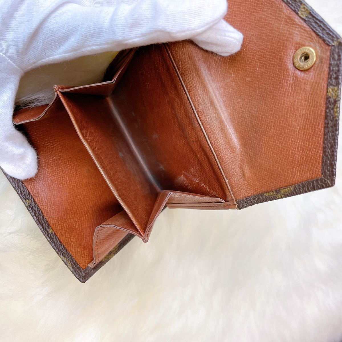 LOUIS VUITTON ルイヴィトン モノグラム 二つ折り財布 ポルトフォイユ