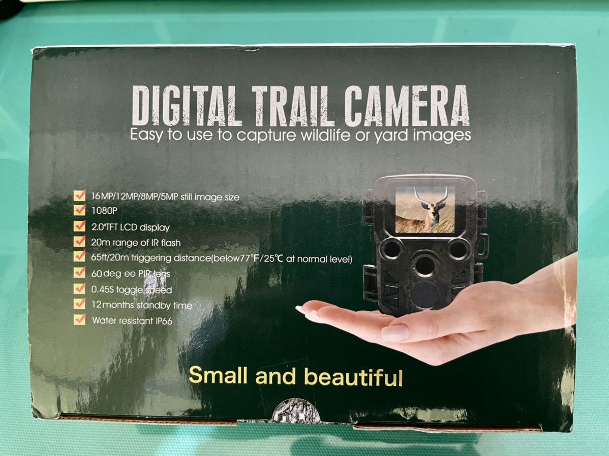  crime prevention Trail camera small size outdoors dustproof person feeling sensor nighttime correspondence battery type new goods unopened goods 