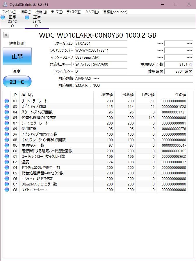 ☆IO DATA アイ・オー・データ HDJ-U1.0 外付けHDD 1TB USB 正常動作品_画像6