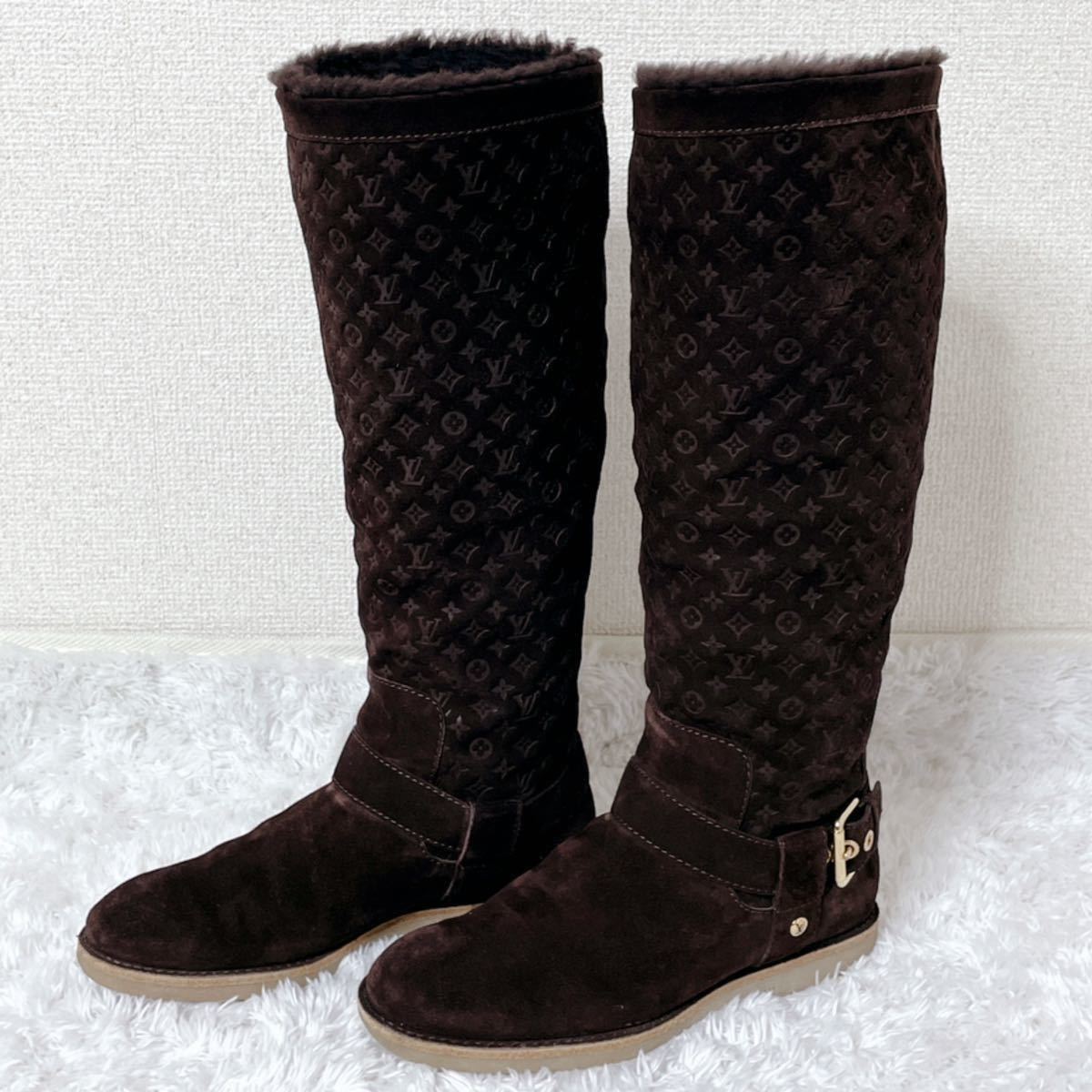 超激得新作 LOUIS VUITTON - LOUIS VUITTON ロングブーツ 23.5 ルイ