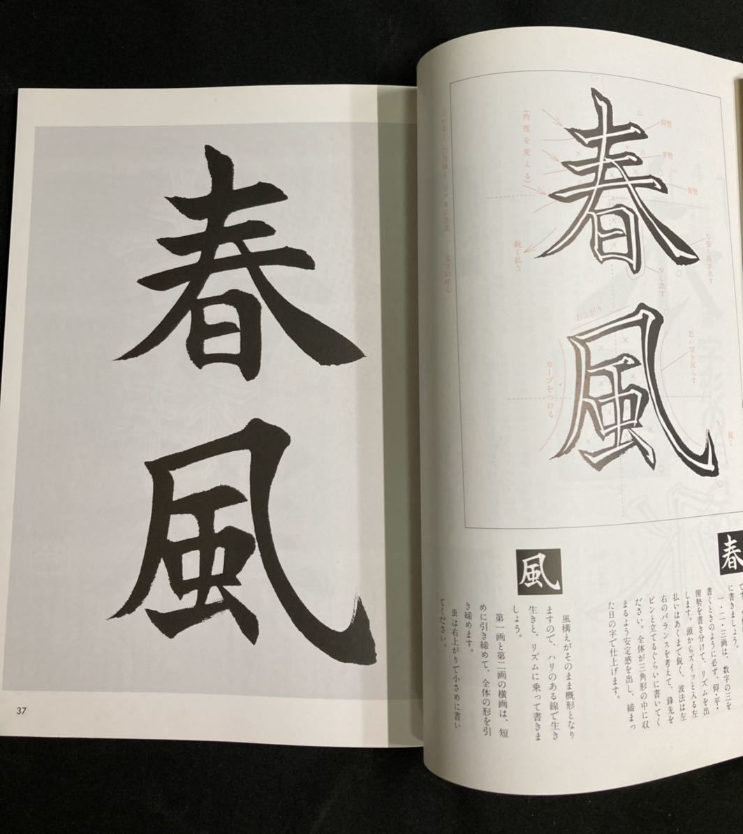 【A3819N039】NHK趣味講座 書道に親しむ 漢字 楷書 行書 草書 基礎 今井凌雪 榊莫山 谷村キ（喜に心）齋 鈴木桐華 昭和62年 63年 平成６年_画像6