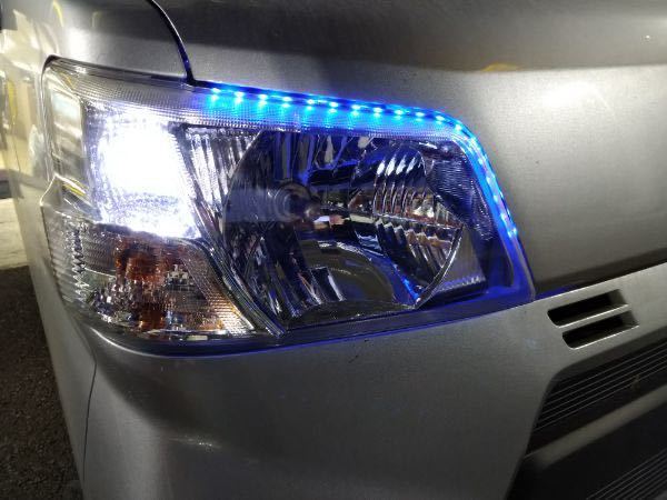 複数所有 新品未使用 ブルーLED L型発光 防水 ソフトイルミ 12V 外装OK アイラインに 質問欄よりお問い合わせいただいて1999円即決しますよ_ブルーLEDでかっこいい(ブルーLEDのみです)