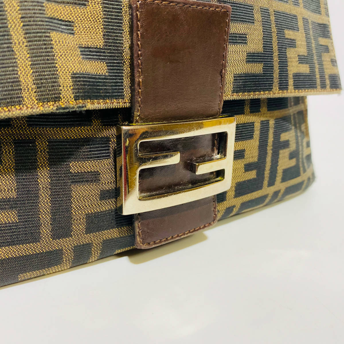 ☆1円スタート☆極美品☆FENDI フェンディ ズッカ柄 マンマバケット