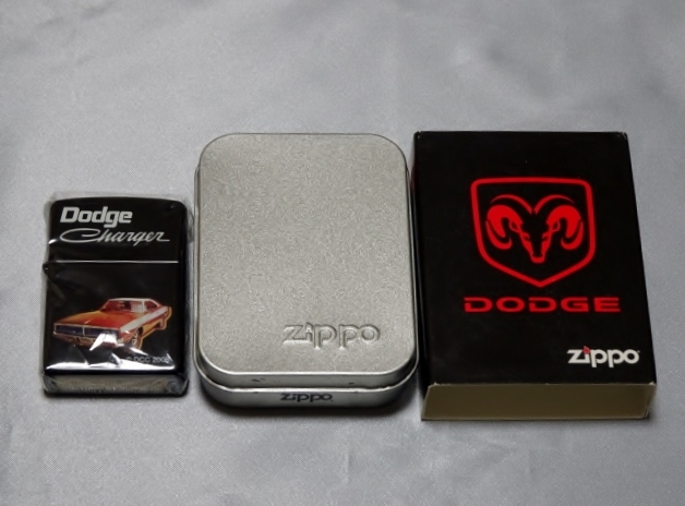 未使用 DODGE CHARGER(ダッジ チャージャー) ZIPPO ブラック 2006年