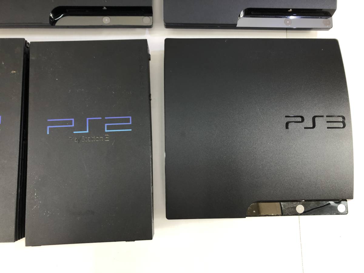 1957)【1円~】ジャンクゲーム機本体 まとめ売り(PS3本体 3台/PS2本体