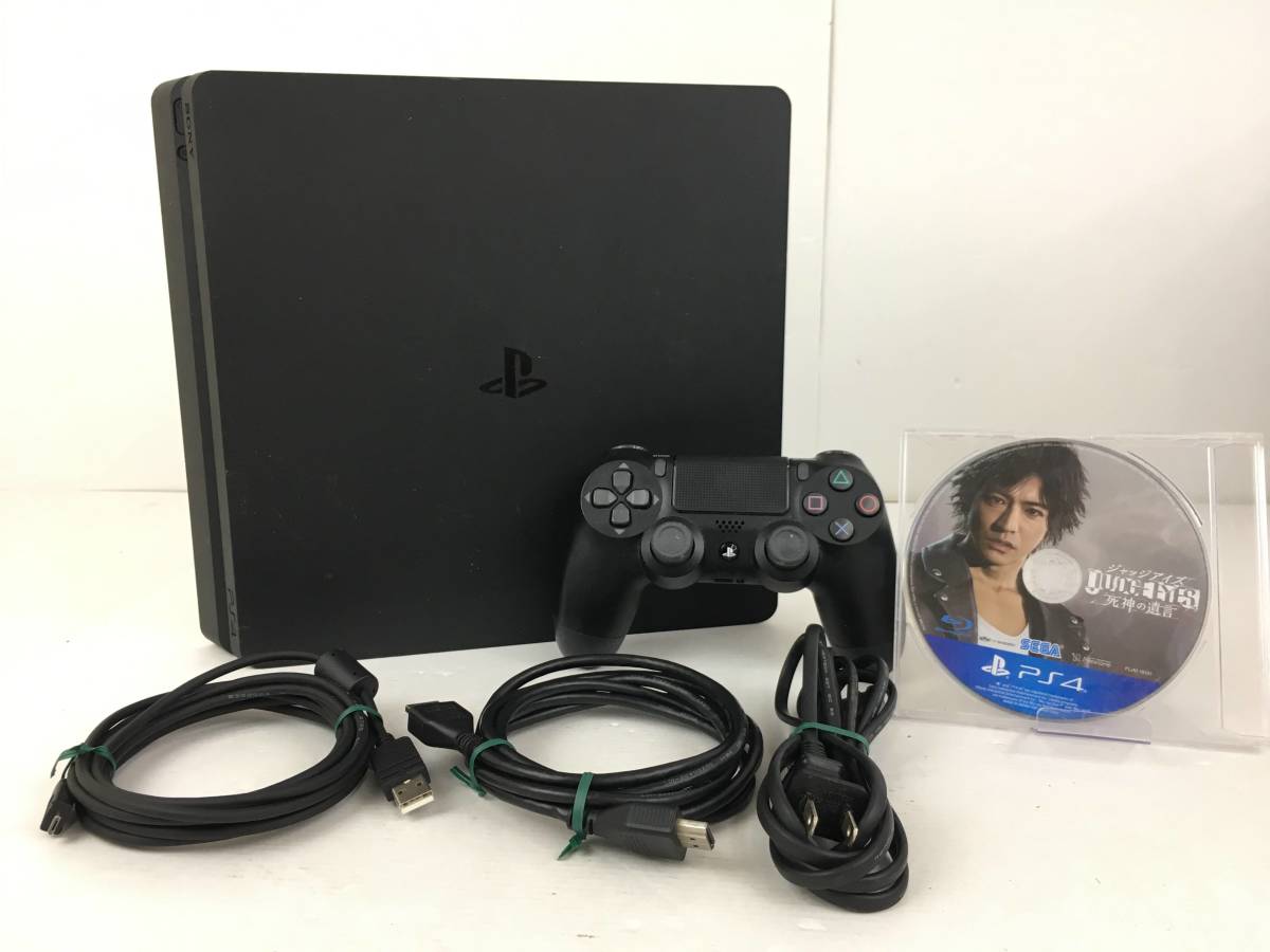 2727)【1円~】PS4本体(CUH-2000B/1TB)+パケなしPS4ソフト『ジャッジ