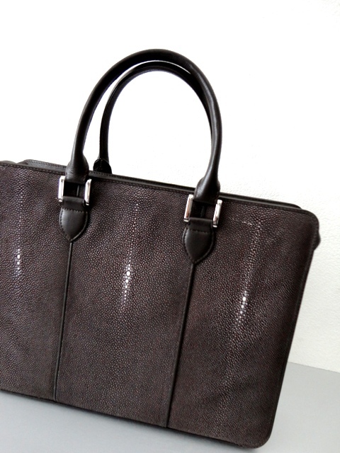 新品□高級 エイ革□豪華 6匹使用□スティングレイ×カウレザー