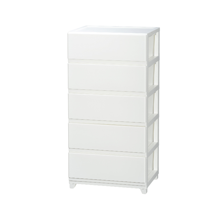  chest 5 step white clothes case plastic case chest storage case clothes storage storage box drawer assembly EIA-0860WH
