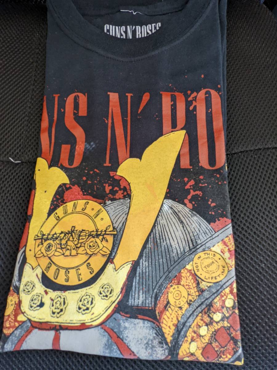 今季ブランド ガンズアンドローゼズ Guns Roses ガンズ・アンド・ローゼズ、93年東京ドーム公演Tシャツ サムライ 神戸 会場限定 N'  GUNS XL N' ROSES SAMURAI KOBE Tシャツ M