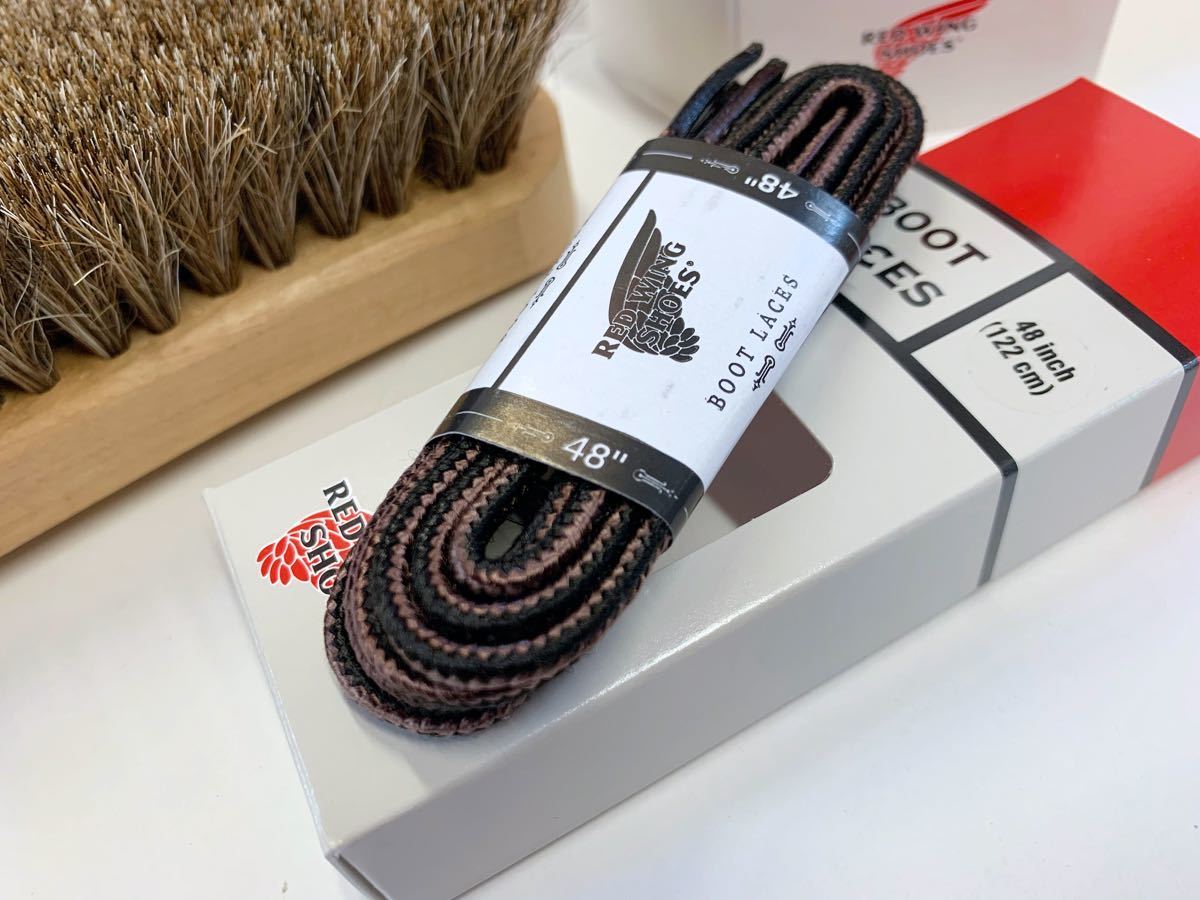 PayPayフリマ|レッドウィングREDWING靴紐ブーツレース48インチと 売り公式店 レッドウィング ブーツクリーム黒ブラック&ブラシ3つ&サドルソープ&ミンクオイル その他