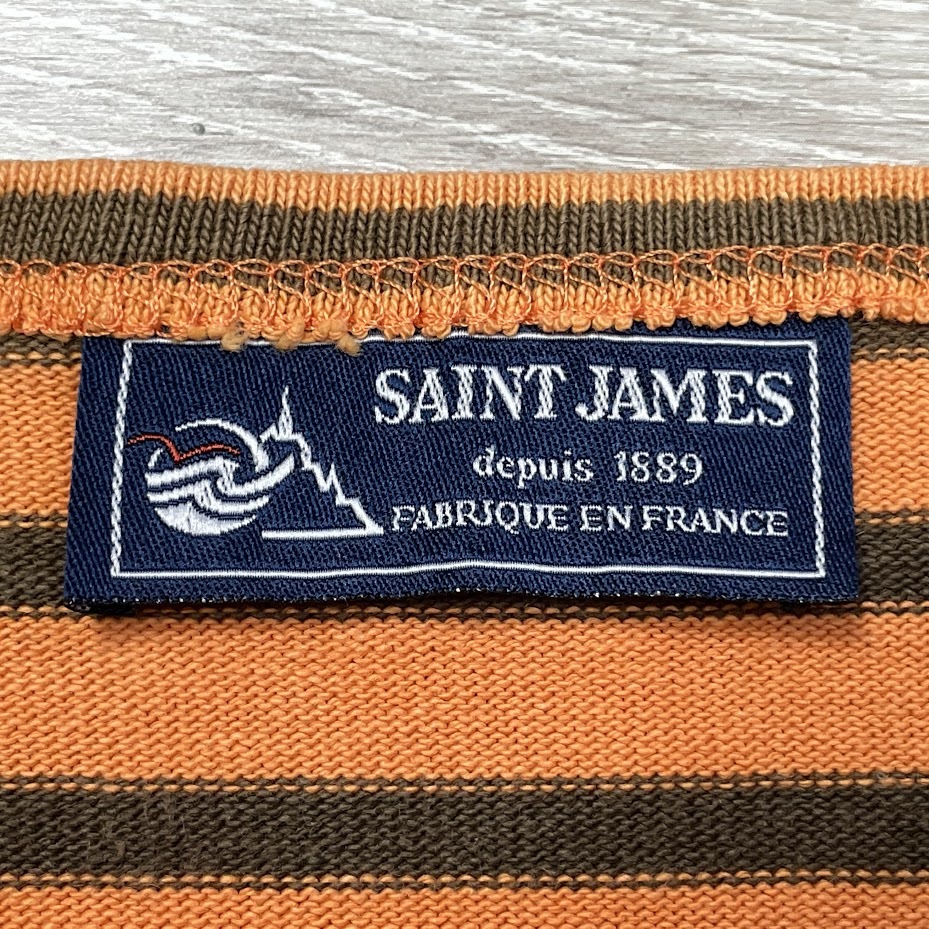 古着 SAINT JAMES セントジェームス ボーダー バスクシャツ カットソー 長袖 サイズXXS_画像3
