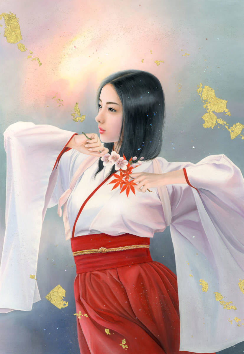 Yahoo!オークション - 真作【 春秋 】油彩 (油絵) 手描き限定作品 Ato F...