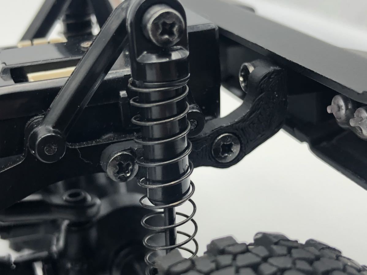 RGTタイヤ + 真鍮製変換ハブ + ABS製 ミニッツ 4x4 ジムニーシエラ用 10mm リフトアップパーツセット 4×4