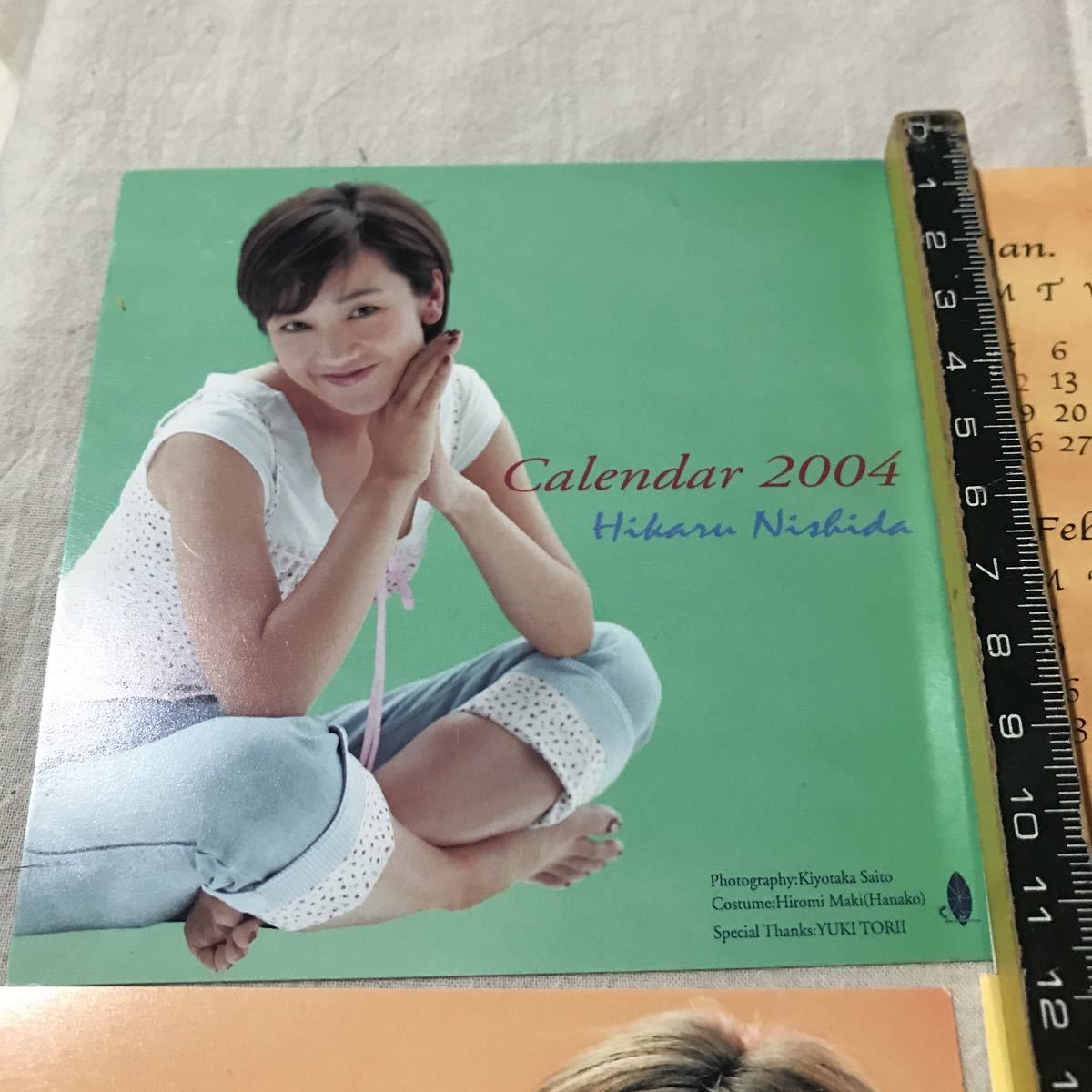 * Nishida Hikaru 2004 год квадратное календарь * поиск * старый идол звезда женщина super материалы коллекция 
