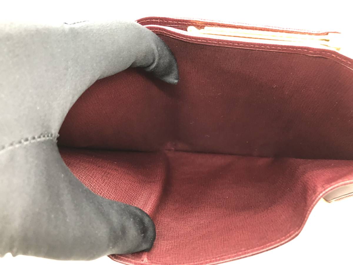 未使用保管品☆Cartier カルティエ☆3つ折り財布 ガマ口 マスト ドゥ