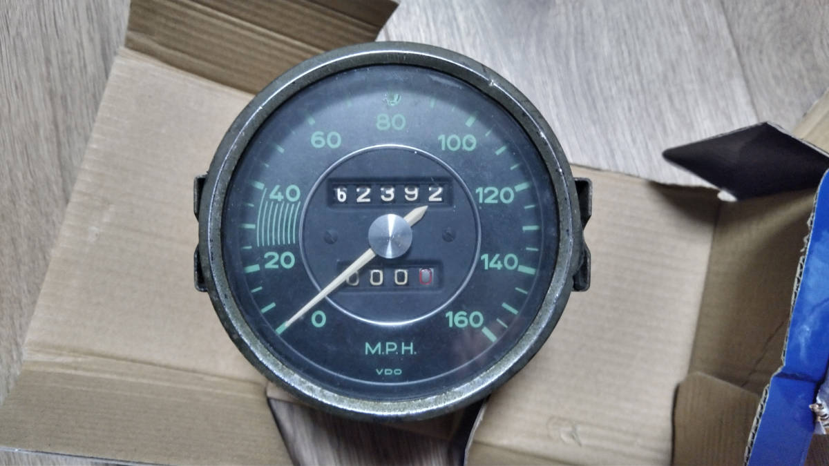 激安の 当時物 実働 ポルシェ 550 356 ビートル スピードメーター VDO