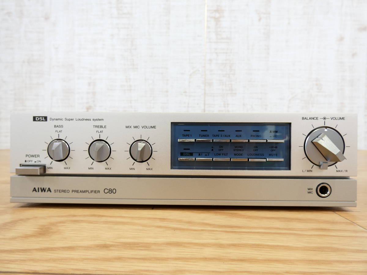 Yahoo!オークション - AIWA アイワ S-C80 コントロールアンプ Yahoo!オークション - AIWA アイワ S-C80 コントロールアンプ