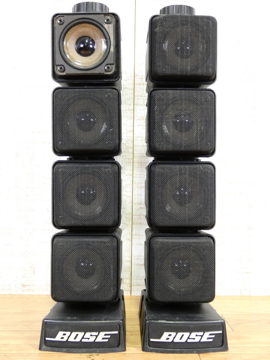 BOSE ボーズ MODEL:403 CUBE SPEAKER キューブスピーカーシステム ブラック オーディオ 音響機器 ※音出しOK 現状渡し @80(6966-4/4)