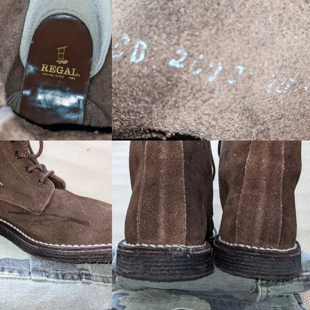 90s ビンテージ REGAL ロングデザートブーツ 26.5〜26.0 90s ビンテージ REGAL ロングデザートブーツ 26.5〜26.0