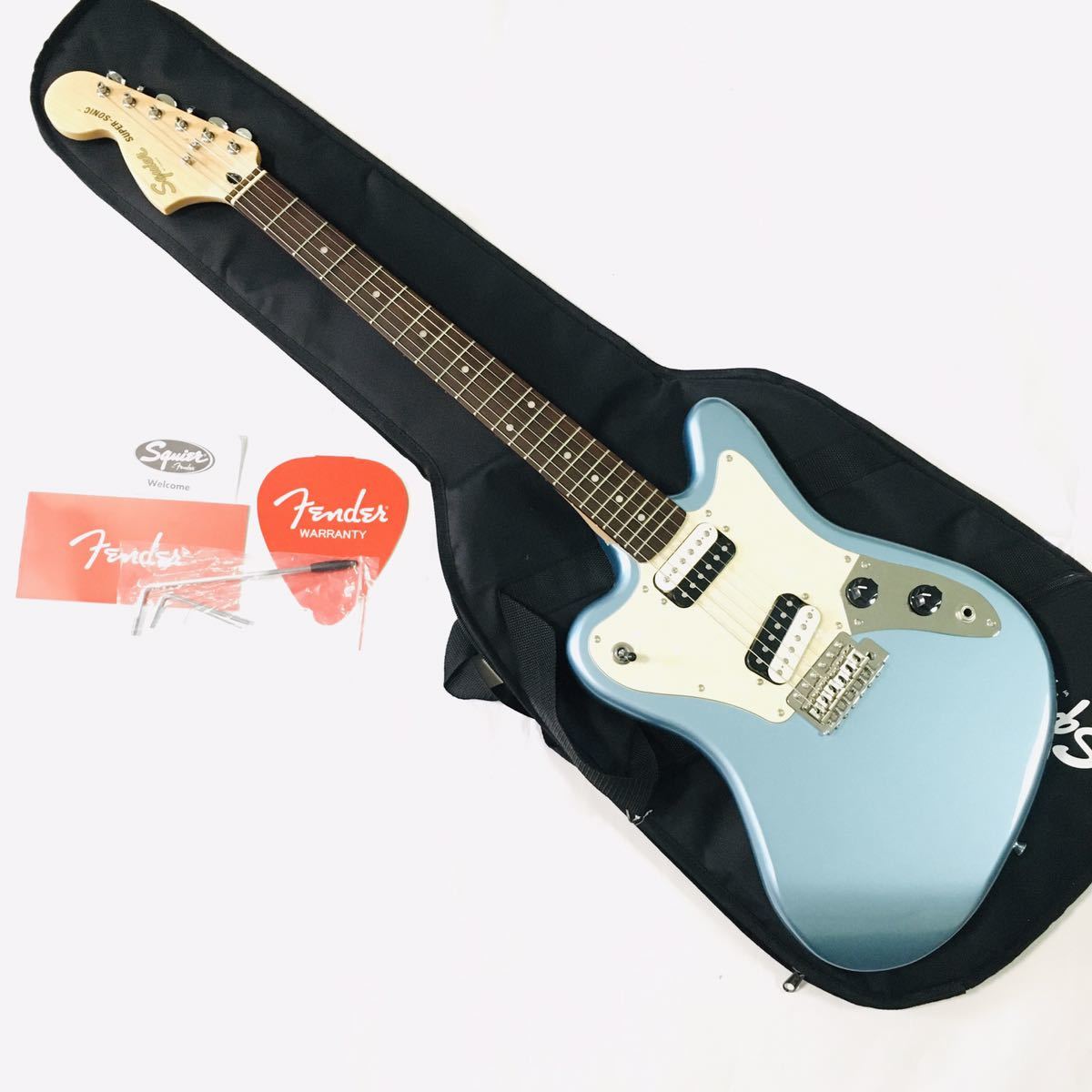 レアカラー Squier Super Sonic ICE BLUE スクワイヤー スーパー レアカラー Squier Super Sonic ICE BLUE スクワイヤー スーパー