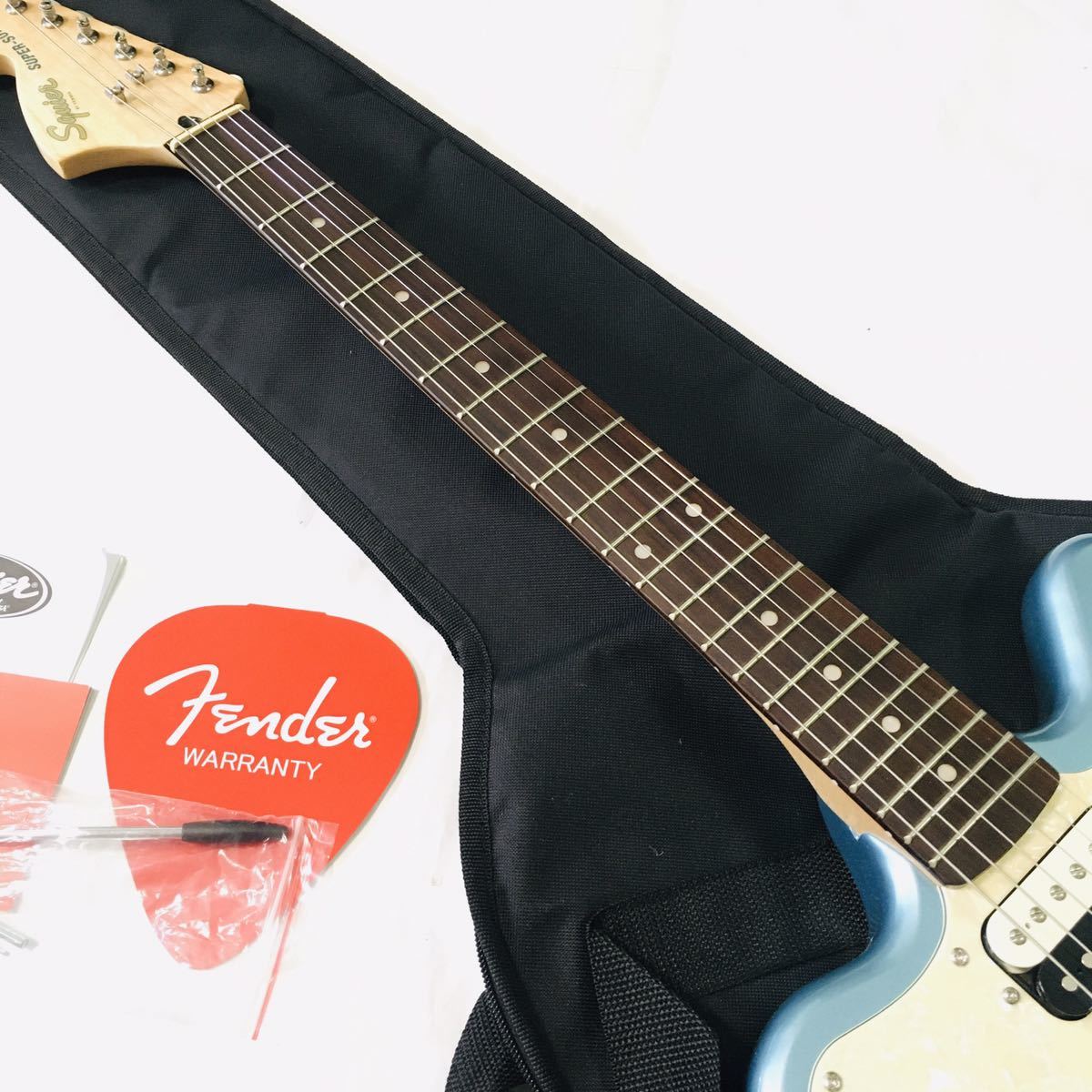 レアカラー Squier Super Sonic ICE BLUE スクワイヤー スーパーソニック アイスブルー 試奏程度 