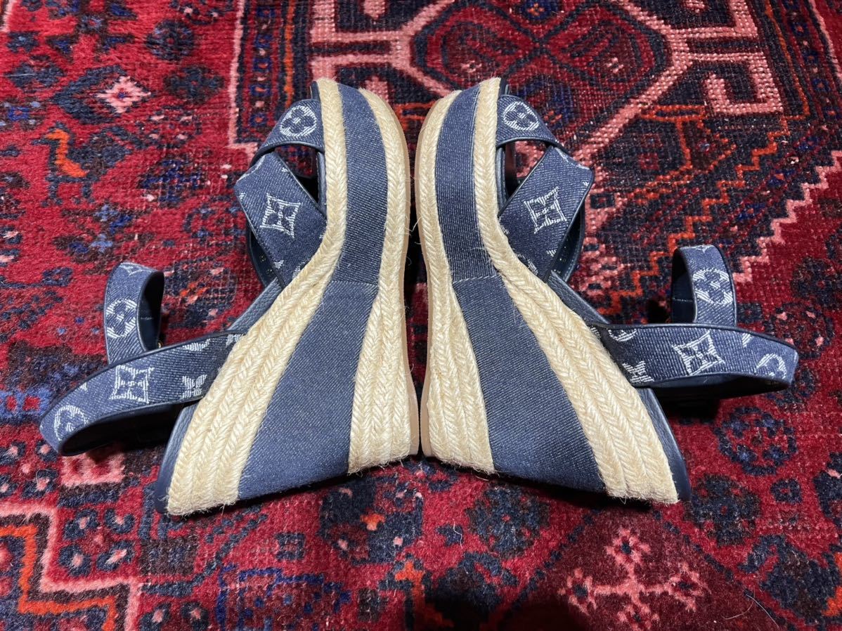 新品未使用LOUIS VUITTON LOGO STRAP SANDALS CL0113 MADE IN ITALY