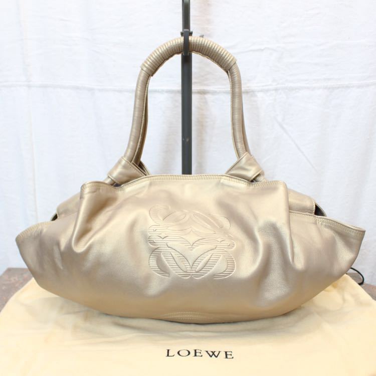 LOEWE NAPPA AIRE ANAGRAM PATTERNED EMBOSSED LEATHER HAND BAG/ロエベナッパアイレアナグラム柄型押しレザーハンドバッグ