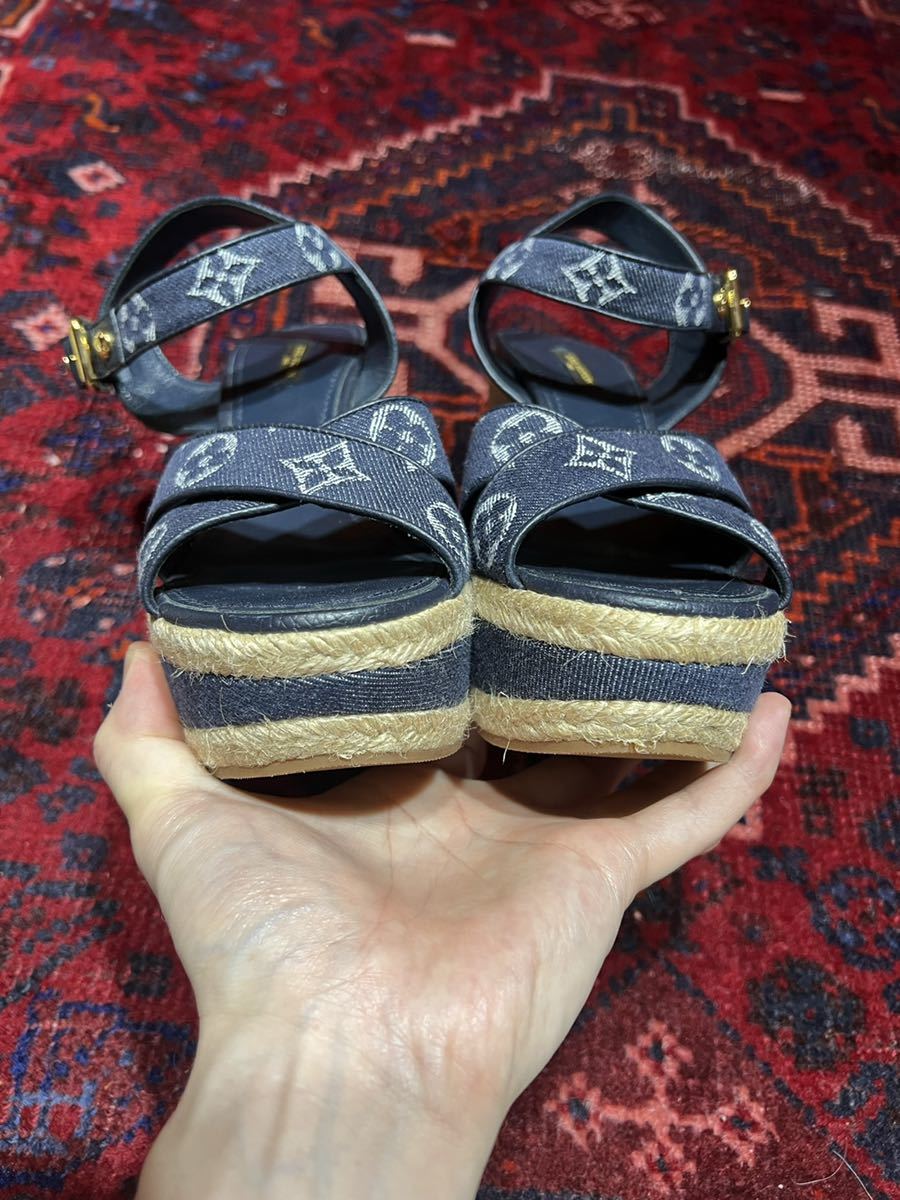 新品未使用LOUIS VUITTON LOGO STRAP SANDALS CL0113 MADE IN ITALY