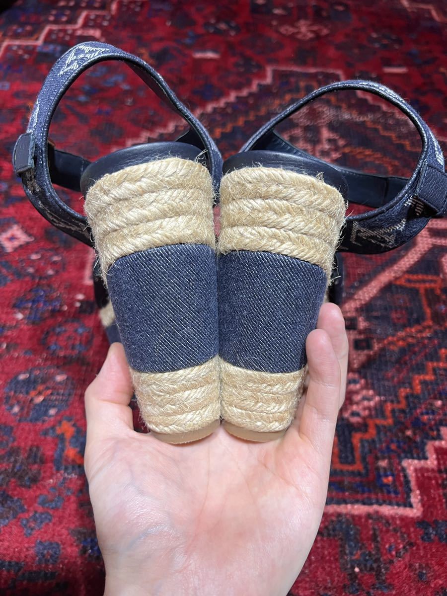 新品未使用LOUIS VUITTON LOGO STRAP SANDALS CL0113 MADE IN ITALY