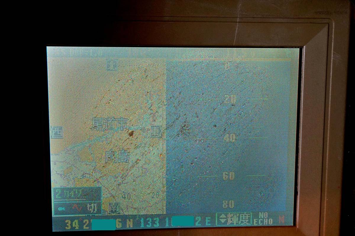 YAMAHA ヤマハ YF-60NFⅡ GPSプロッタ魚探 200kHz 中古品_画像7