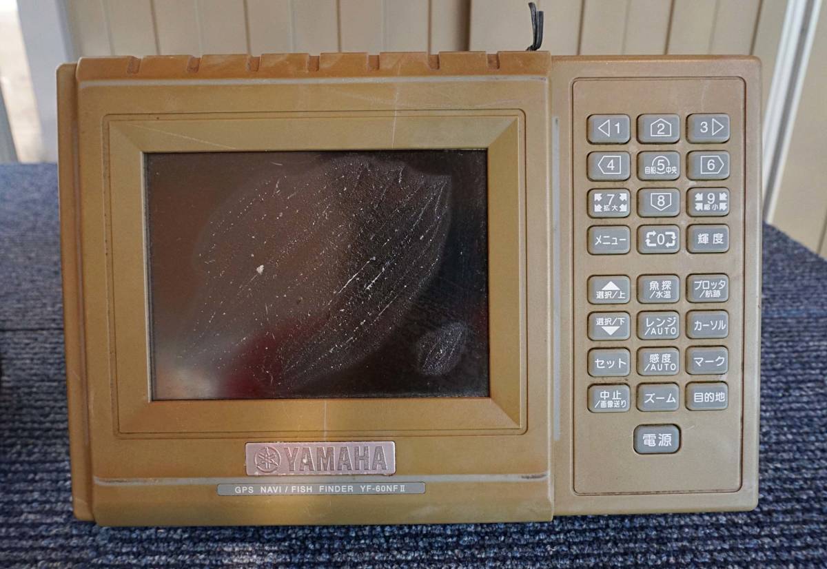 YAMAHA ヤマハ YF-60NFⅡ GPSプロッタ魚探 200kHz 中古品_画像2