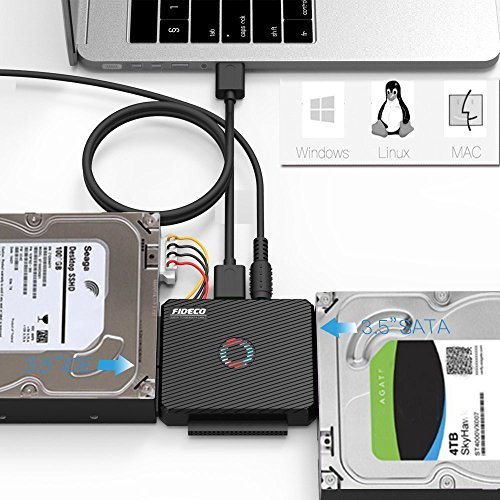 FIDECO SATA/IDE 変換アダプタ 変換ケーブル ハードディスク USB3.0 HDD/SSD対応 コンバータ 5Gbps高速伝送 最大12TB_画像3